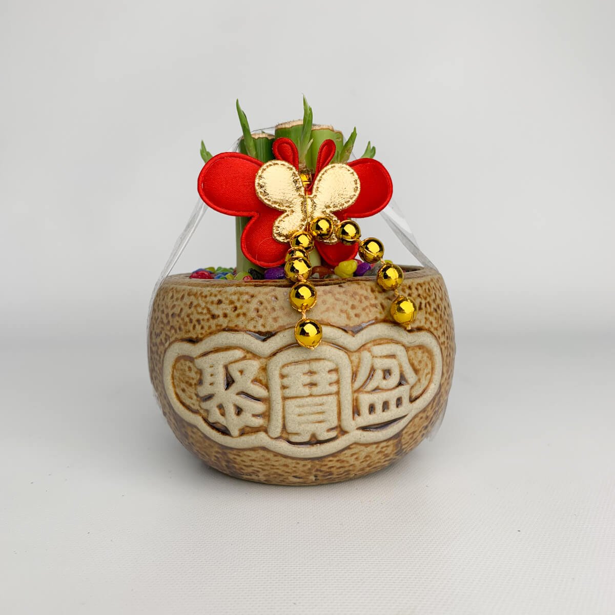 聚寶盆開運竹| Alice Flower Shop 愛麗絲花坊｜台中鮮花永生乾燥花店