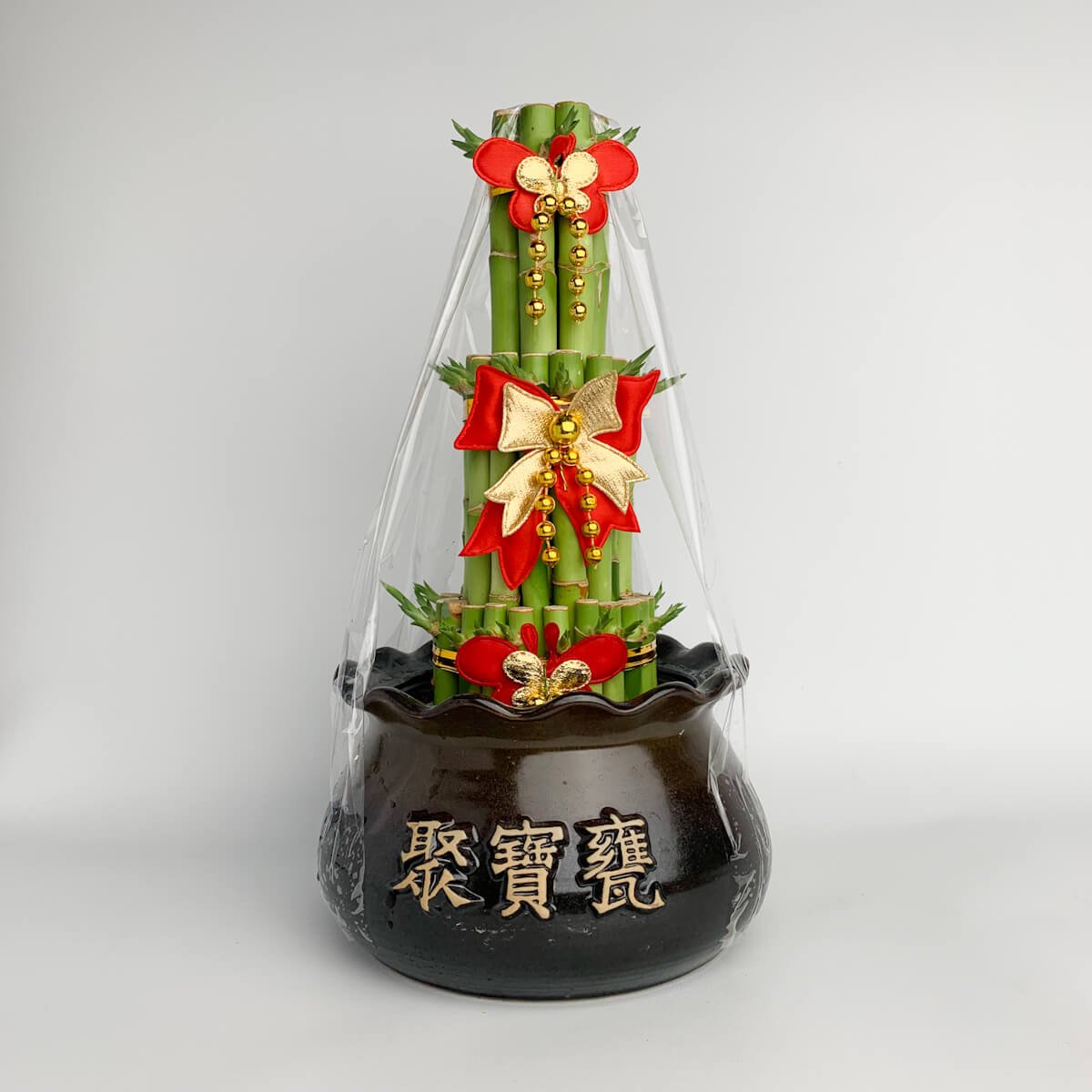 聚寶盆開運竹| Alice Flower Shop 愛麗絲花坊｜台中鮮花永生乾燥花店